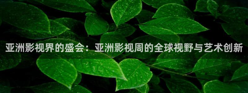 藍莓視頻下載app官網(wǎng)：亞洲影視界的盛會：亞洲影視周的全球視野與藝術創(chuàng)新